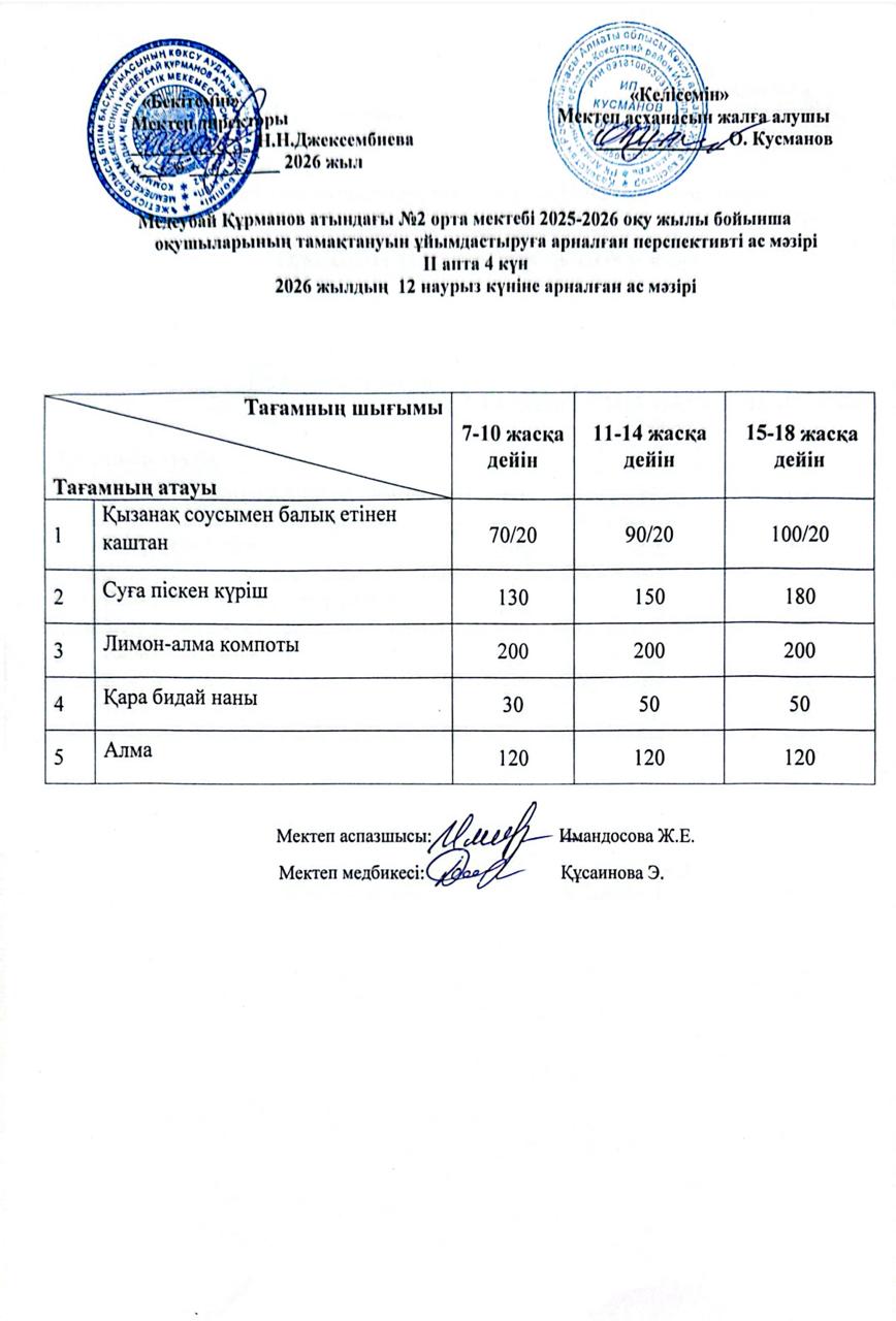 Ас мәзірі