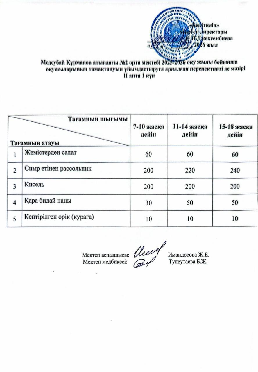 Ас мәзірі